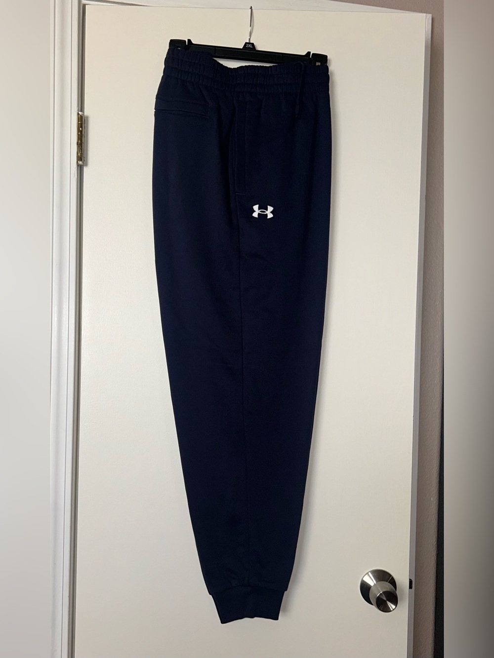 Big & Tall Under Armour Rival Fleece Joggers 2XLT Navy Blue NWT